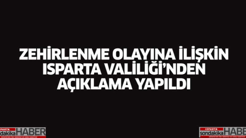 Valilikten Açıklama Yapıldı