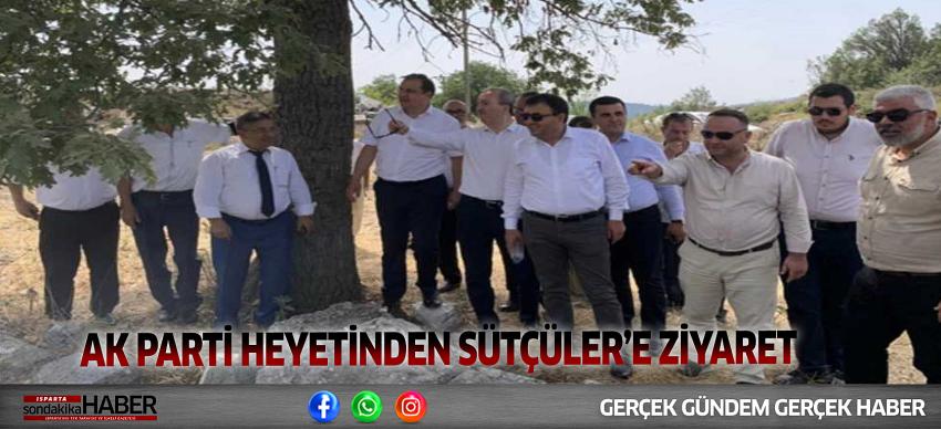 ak parti heyetinden sütçüler’e ziyaret