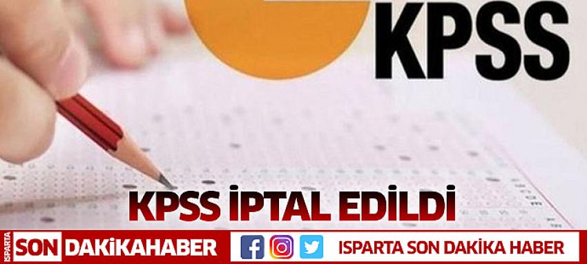 KPSS İPTAL EDİLDİ