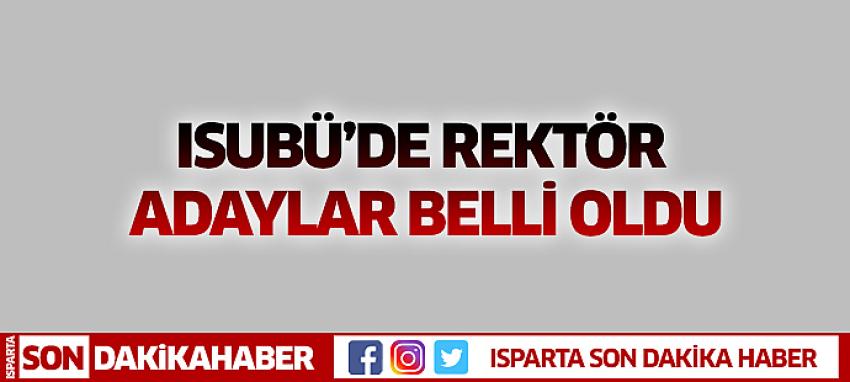 Rektör Adayları Belli Oldu