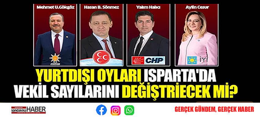 YURTDIŞI OYLARI ISPARTA’DA VEKİL SAYILARINI DEĞİŞTRİECEK Mİ?